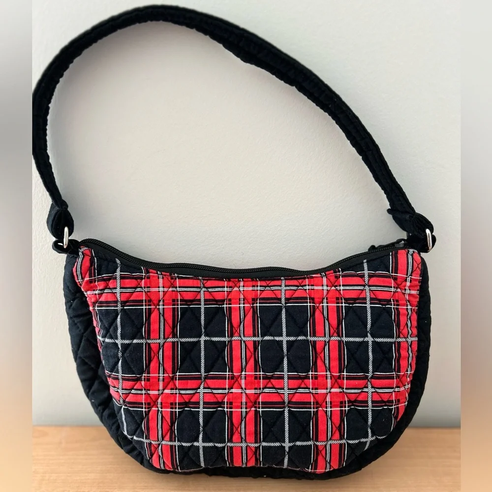 NC State Wolfpack Plaid Purse Black Red